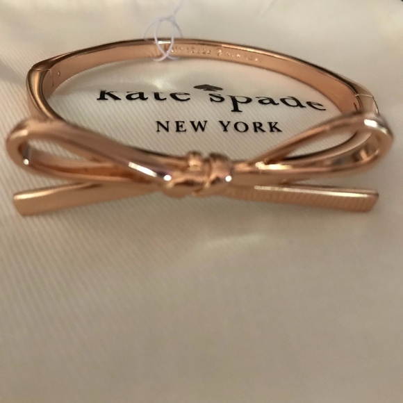 kate spade Jewelry - Kate Spade Rose Gold Bow Bracelet
